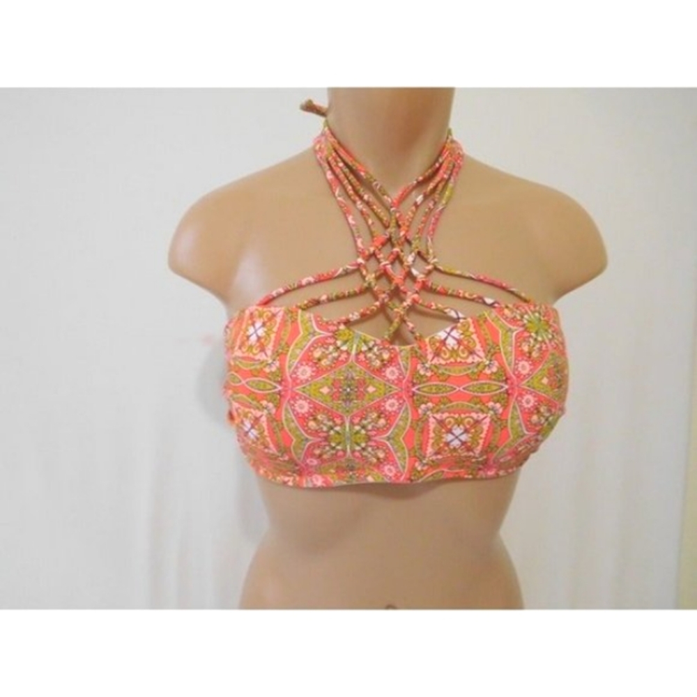 Volcom Just Add Water Bandeau Bikini Top Padded XL Extra Large New Summer NEW